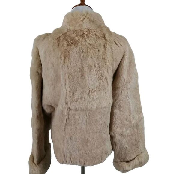 Vintage Cream Real Rabbit Fur Jacket | 1970s | Made in Korea - Picture 3 of 5